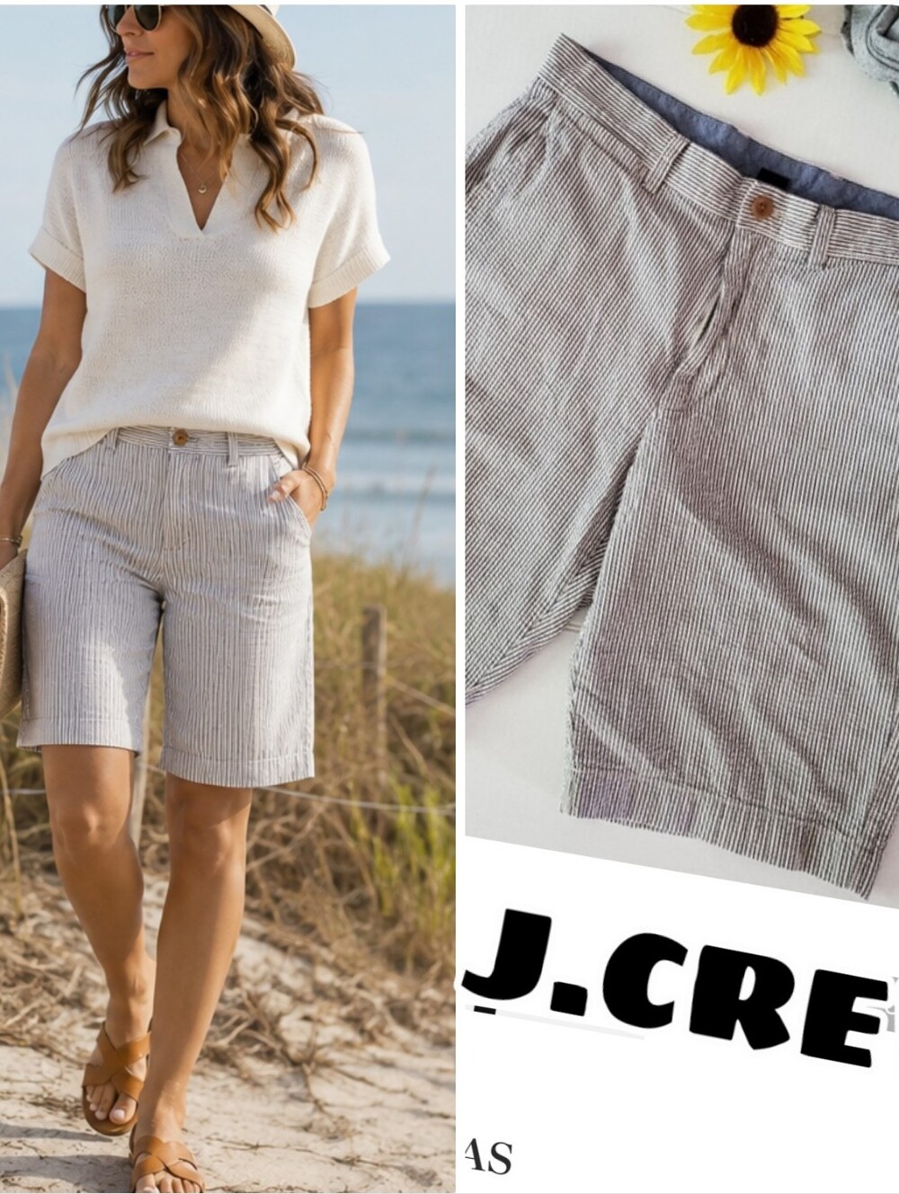 J.CREW Striped BERMUDAS **